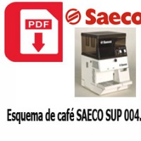 Esquema da máquina café SAECO SUP 004.